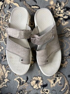 Breed Comfort Slide Sandals in gray - Women's Adjustable Straps